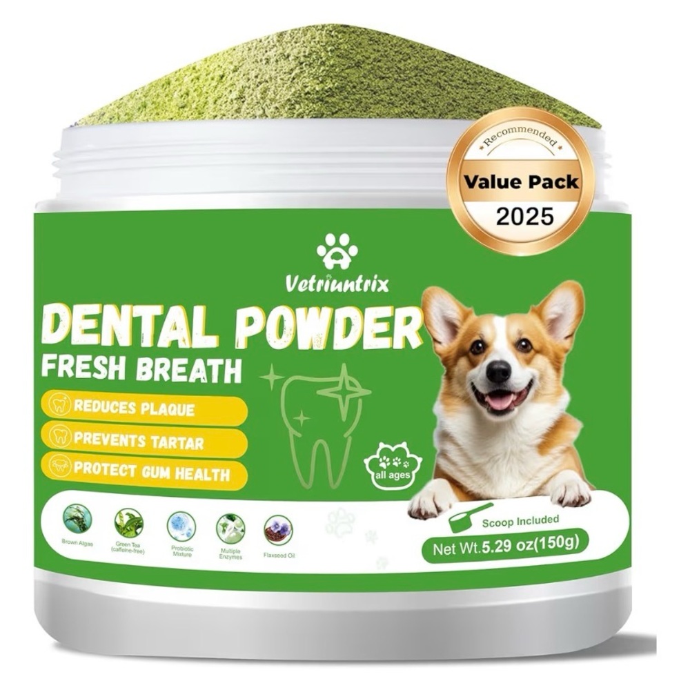Dog Dental Powder – Fresh Breath & Plaque Support (150g)